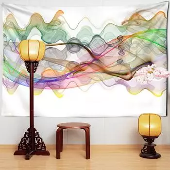 Красочный психоделический гобелен 2020, современный художественный стиль, декор, колдовство, бохо, домашний декор, гобелен, настенный коврик для йоги, шаль, ткань 95x70CM