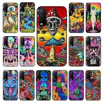 Красочный психоделический триповый арт-чехол для телефона VIVO Y31 Y21 Y70 Y21S Y20 Y72 1907 Y12 Y11S Y53S Y33S Y55 Y76 Y51 Y15S Y01 VIVO Y31