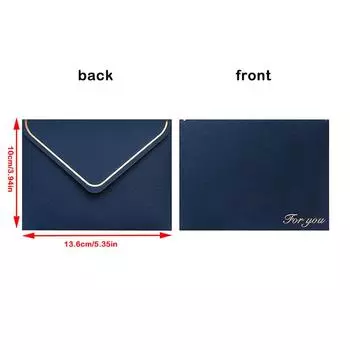 Красочный ретро штампованный конверт, креативная поздравительная открытка, конверт для любовного письма, пригласительного письма синий