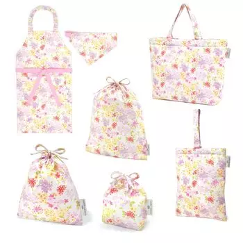 КРАСОЧНЫЙ СТИЛЬ КОНФЕТ ЛАУРА ЭШЛИ Детский садовый набор Сумка для уроков Стеганый чехол для обуви Сумка для спортивной одежды на шнурке Сумка для ланча Сумка для стаканчиков Чехол для аксессуаров Фартук