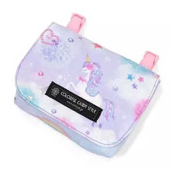 КРАСОЧНЫЙ СТИЛЬ КОНФЕТ Подвижный карман Тип воды Единорог Фэнтези Водоотталкивающий Легкий Устойчив к пятнам Не мнется Девушка NN600600 [Маленький