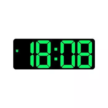 Красочный светодиодный электронный будильник, 3 уровня, регулируемая яркость, время, дата, температура, большой экран, настольные часы белый