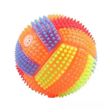 Красочный светящийся мигающий сжимающий звук снимающий стресс надувной мяч детская игрушка