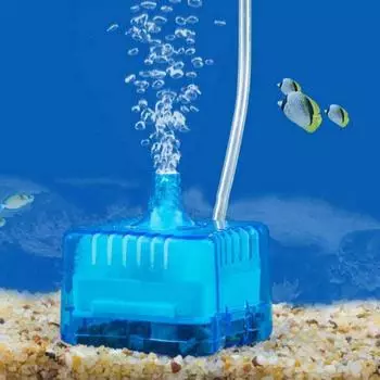 Красочный угловой фильтр воздушного насоса, пластиковый круглый кислородный насос, фильтр для аквариума