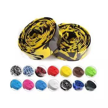 Красочный велосипедный ремень с ручкой, велосипедная пробковая лента для руля + 2 стержня