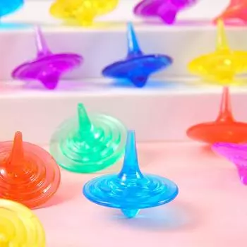 Красочный вращающийся гироскоп интерактивный волчок мини акриловый гироскоп подарки 1PC Random Color