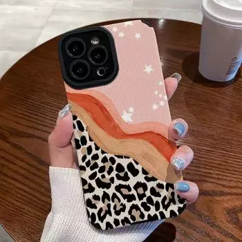 Красочный защитный чехол для камеры с леопардовым рисунком для IPhone 14 13 12 11 Pro Max X XR XS Max 7 8 Plus, мягкая задняя крышка из ТПУ For iPhone X