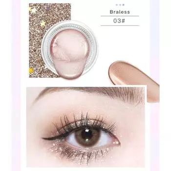 Красочный желейный увлажняющий гель с высоким блеском, водонепроницаемые жидкие тени для век