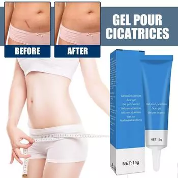 Красота и удаление шрамов Сохраняет кожу лица и тела увлажненной и восстанавливает поврежденную кожу Гель от шрамов Гель от шрамов 15 г One Size синий