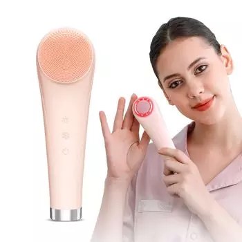 Красота лица Электрическая чистка лица Чистка лица EMS Микро Горячая и Холодная Оптическая Ультразвуковая 3-уровневая пора Удобно носить с собой для бизнеса и