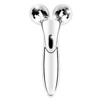 Красота лица Красота Массаж Для Маленького Лица Микро Зарядка Не Требуется Ролик, Ролик, Y-образный Ролик, Лицо, Тело, Ролик, 3D, Мужской, Женский, серебряный