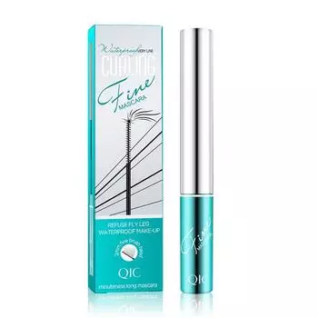 Красота Маленькая кисточка Тушь для ресниц Тонкая подкручивающая натуральная без комочков водостойкая тонкая кисточка тушь для ресниц Осветляет ресницы Длинные подкрученные блестящие стойкие подкручивающие