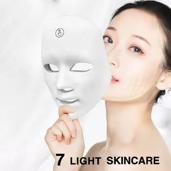 Красота Маска Красочная светодиодная световая маска Косметический инструмент Бытовой инструмент для фотонного омоложения Индукционное устройство Фототерапия