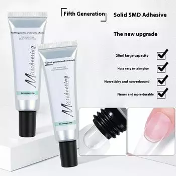 Красота ногтей, новый твердый патч-гель для укрепления ногтей, гель для длительного ухода за ногтями, гель для ногтей, улучшение ногтей 1pcs Fifth Generation Solid Adhesive