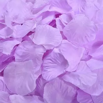 Красота Поддельный Лепесток Розы Без Заусенцев Легкий Инновационный светло-фиолетовый