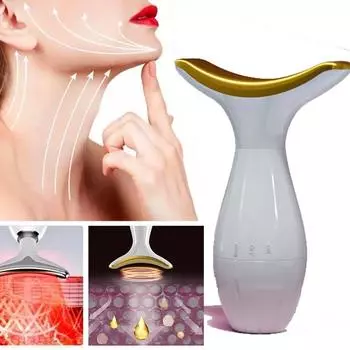 Красота устройства для шеи, лица, подтяжки кожи, уменьшения двойного подбородка, против морщин, удаления лифтинг-массажера, инструменты для ухода за кожей слоновая кость