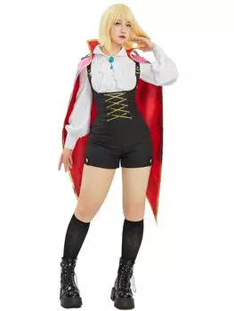 Красота Волшебный Костюм Маскировка [Mobbunny] Женский Костюм, Косплей, Косплей, Аниме, Игра, Стиль, Крутой, Милый, Moe, Комбинезон, Рубашка, Плащ, Комплект, розовый