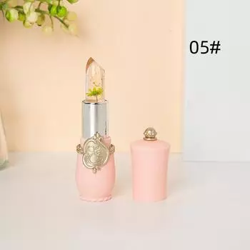 Красота Яркий Цветок Кристалл Желе Помада Изменение Температуры Цвета Губ One Size