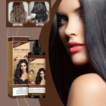 Красящий крем с растительными экстрактами. Уход за волосами. Длительное сохранение цвета. Здоровое окрашивание волос. Длительное сохранение свежести и мягкости. One Size коричневый