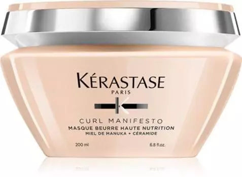 Krastase Curl Manifesto Masque Beurre Haute Nutrition питательная маска для вьющихся и вьющихся волос TU прозрачный