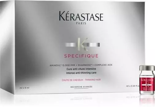 Krastase Specifique Aminexil Интенсивное средство против выпадения волос TU прозрачный