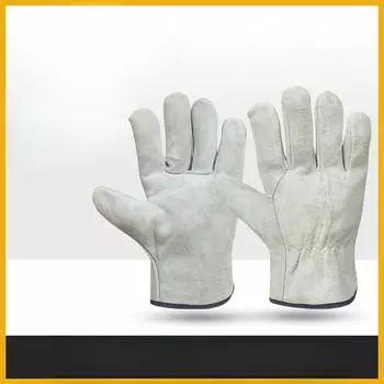 Краткосрочное страхование труда на строительной площадке, электросварка, утолщенная теплоизоляция, износостойкость, высокие температуры, садовые водительские перчатки True color driver gloves * average size * 25cm