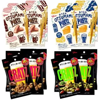 Kratz Snack Pretz Ассортимент Набор 4 вида x 4 шт. Ассорти Ezaki Glico