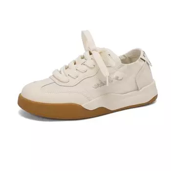 Krazing Pot Кроссовки из микрофибры на плоскую платформу со шнуровкой, разноцветные буквы, женская повседневная обувь 35