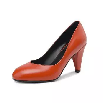 Krazing Pot натуральная кожа без шнуровки с круглым носком элегантные осенние пикантные женские летние женские туфли-лодочки для отдыха 34