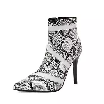 Krazing Pot полиуретановые туфли осень-зима 47 размер 48 супер размер сексуальные ботинки с острым носком на молнии серпантинные ботильоны 34 чёрный