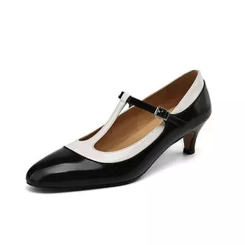 Krazing Pot Туфли-лодочки из овчины с острым носком и средним каблуком. Осенне-летняя обувь. Женские туфли Мэри Джейн с пряжкой. Модные разноцветные туфли-лодочки. 34 серебряный