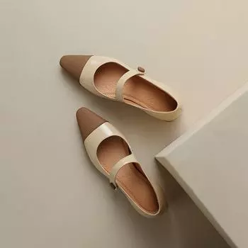 Krazing Pot Туфли-лодочки из натуральной кожи, весенние, размер 40, на толстом низком каблуке, женские, разноцветные, летние 35 абрикосовый