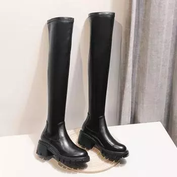 Krazing Pot, весенне-зимняя обувь из натуральной кожи, женские ботинки на платформе 35