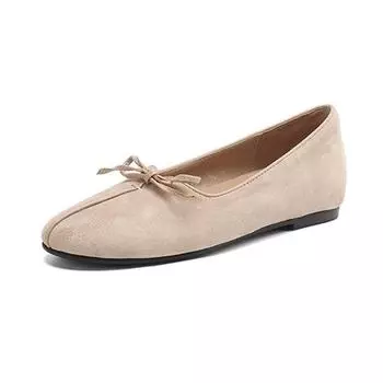 Krazing Pot Замшевая мода весна размер 42 41 низкий каблук женские туфли с квадратным носком балетки с кисточками и бахромой неглубокие балетки 35 красный