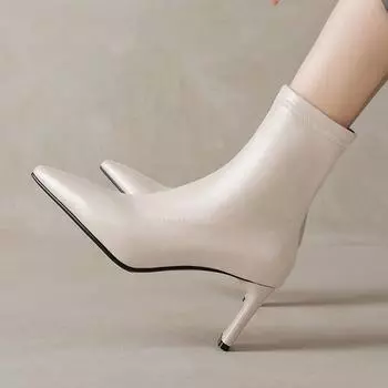 Krazing Pot, зимние ботинки челси из микрофибры на толстом высоком каблуке, женские современные ботильоны на молнии, размер 43 34 чёрный