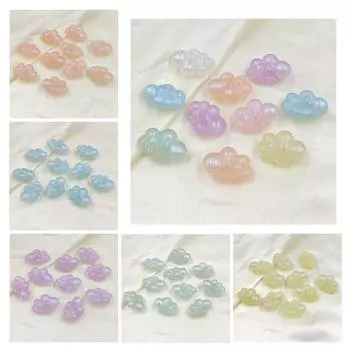 Креатив для браслета, материалы ручной работы, модные 10 шт., ожерелье из бусинок Merman Cloud, изготовление акрилового блестящего света разноцветный