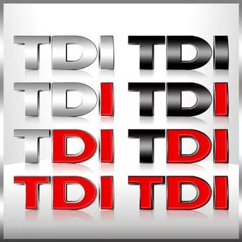 Креативная 3D ABS TDI буква логотип эмблема автомобиля крыло боковая задняя крышка багажник значок наклейка для Golf 4 5 6 MK4 MK5 Passat Jetta Polo