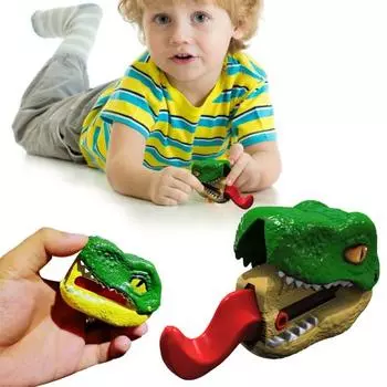 Креативная 3D-печать мини-резак, игрушка для подростков и взрослых, мультяшная голова динозавра, кончик пальца