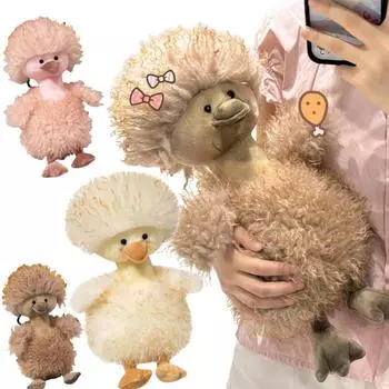 Креативная 40 см жареная во фритюре утка мягкая мягкая мультяшная конфетная цветная подушка домашний декор спящий рождественский подарок для мальчиков и девочек about 40cm