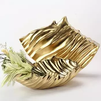 Креативная абстрактная морщинистая ваза, украшения для модельной комнаты, гостиной, торгового центра отеля, подноса для цветов, набор украшений