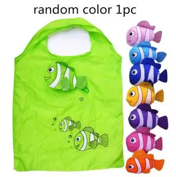 Креативная экологическая сумка для хранения, складная сумка для покупок, многоразовая сумка-тоут, портативная дорожная сумка на плечо