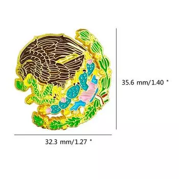 Креативная эмалированная брошь в виде совы, аутентичная мексиканская шляпа, клипса в винтажном стиле, мультяшная булавка на лацкан для одежды и аксессуаров