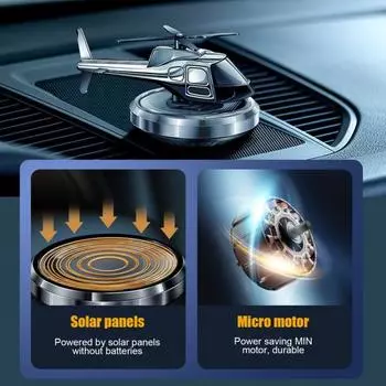 Креативная автомобильная ароматерапия на солнечной энергии, здоровое украшение интерьера синий