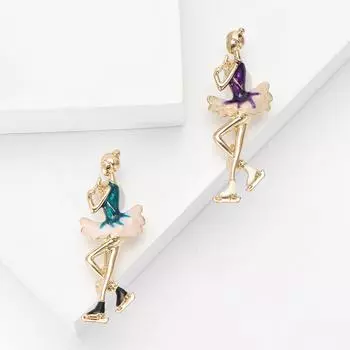 Креативная брошь для художественной гимнастики из эмали из сплава, изысканная женская одежда, украшение на корсаж