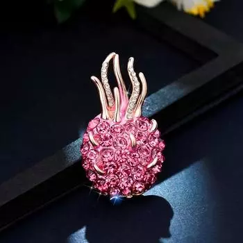 Креативная брошь в виде драконьего фрукта, женская, милая, японская, простая и универсальная, индивидуальная, национальная, темпераментная брошь, аксессуары