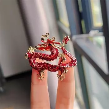 Креативная брошь в виде дракона со знаком зодиака, мужские и женские блейзеры, значки на одежду, броши-аксессуары