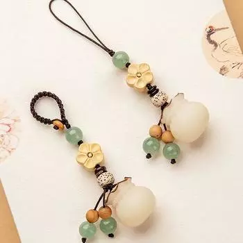 Креативная цепочка для телефона в виде цветка Бодхи в китайском стиле, подвеска «Удача Бодхи», подвеска для телефона, украшение 03