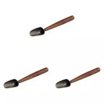 Креативная чайная лопатка с длинной ручкой, винтажная чайная ложка из черного дерева, изысканные чайные аксессуары