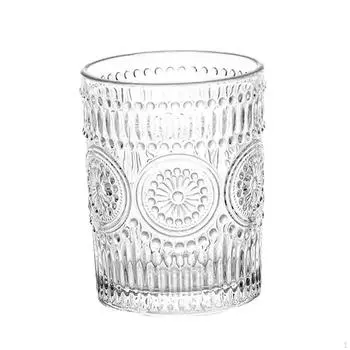 Креативная чашка для воды с изображением солнца и цветов, стакан для питья в стиле ретро, сок, пиво, кофе, прозрачная кружка, солнечные подарки short_Transparent