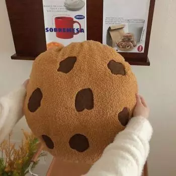 Креативная декоративная подушка в форме печенья, мягкая удобная плюшевая милая подушка для дивана, подушка для пола, декор комнаты S